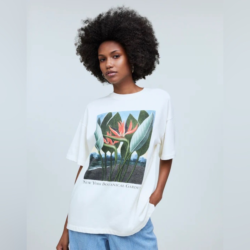 Madewell Madewell x NYBG Graphic Ex-Boyfriend Tee Size XL